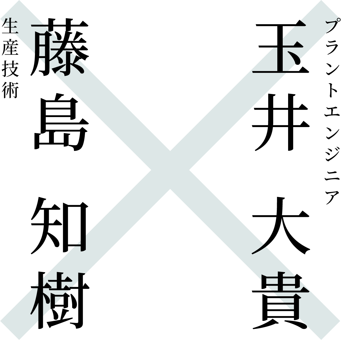 藤島 知樹(生産技術)×玉井 大貴(プラントエンジニア)