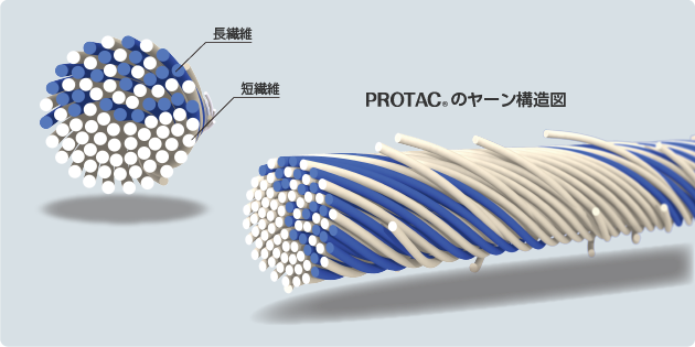 PROTACのヤーン構造図