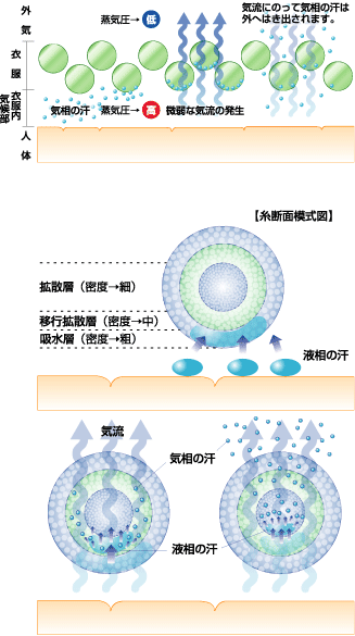 衣服内気候®メカニズム