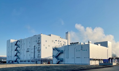 敦賀バイオ工場に新たに完成した製造設備の外観